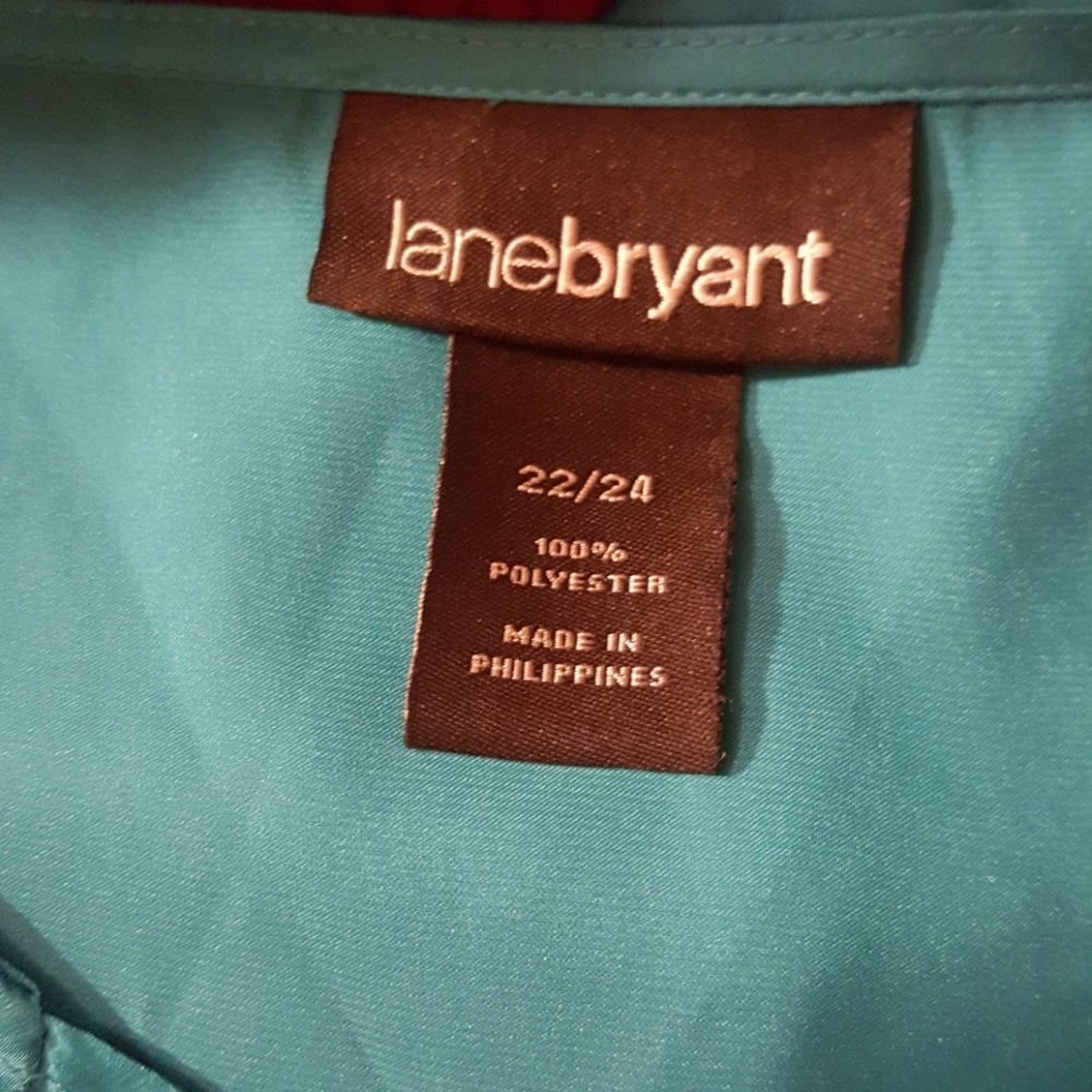 Lane Bryant Satin Ruffle Top